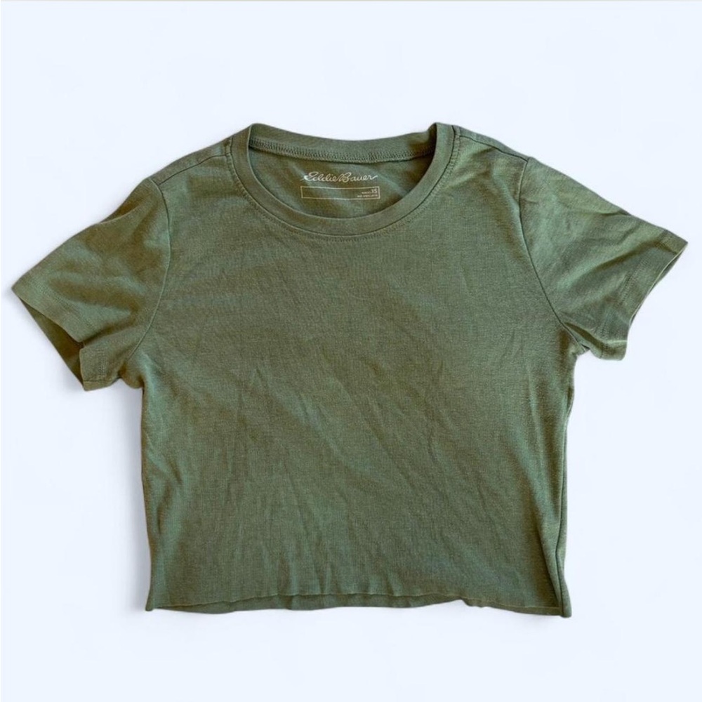 Eddie Bauer Green Crop Top